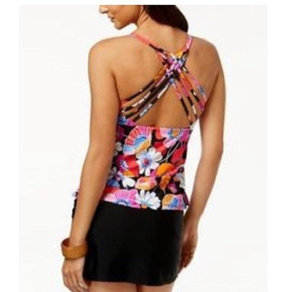 Island escape tankini strappy Tank - Picture 2 of 10